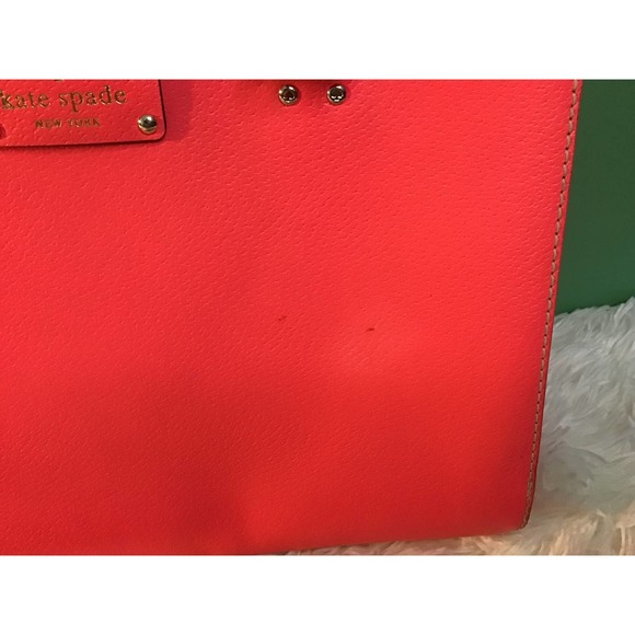 Kate Spade Flamingo Pink Stuctured Handbag/Crossbody - Picture 7 of 8